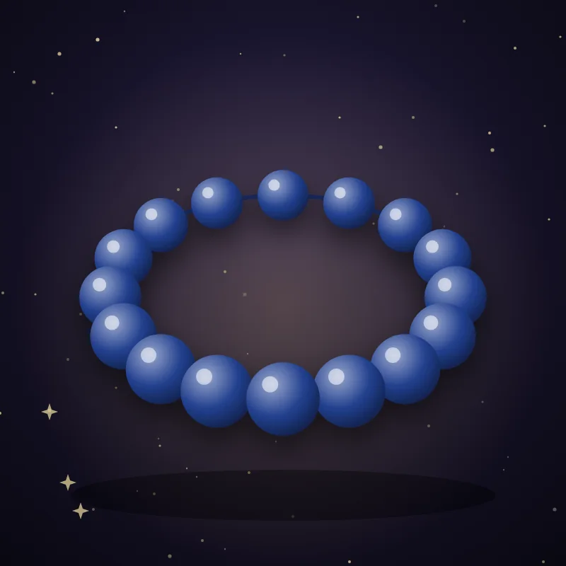Pulseira de lápis-lazúli, ideia de presente para Libra