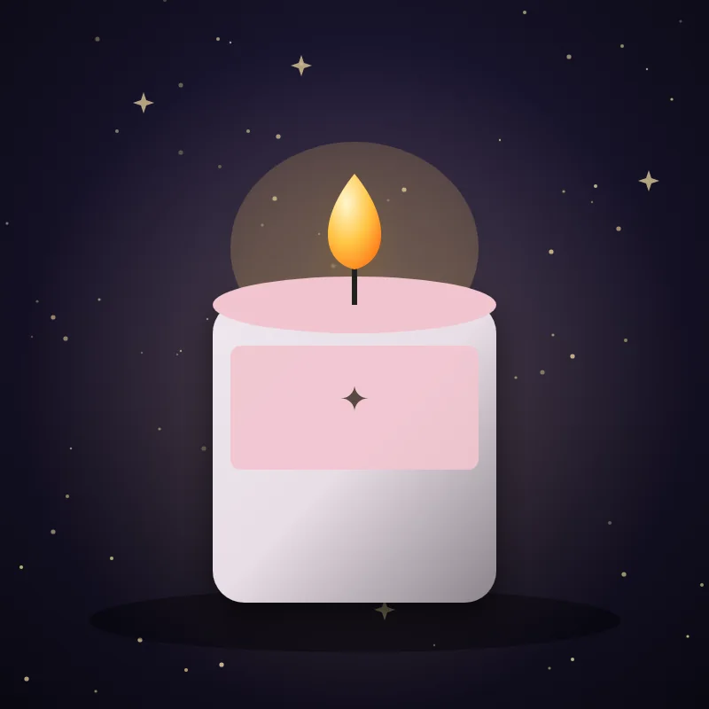 Vela perfumada de rosas, ideia de presente para Libra