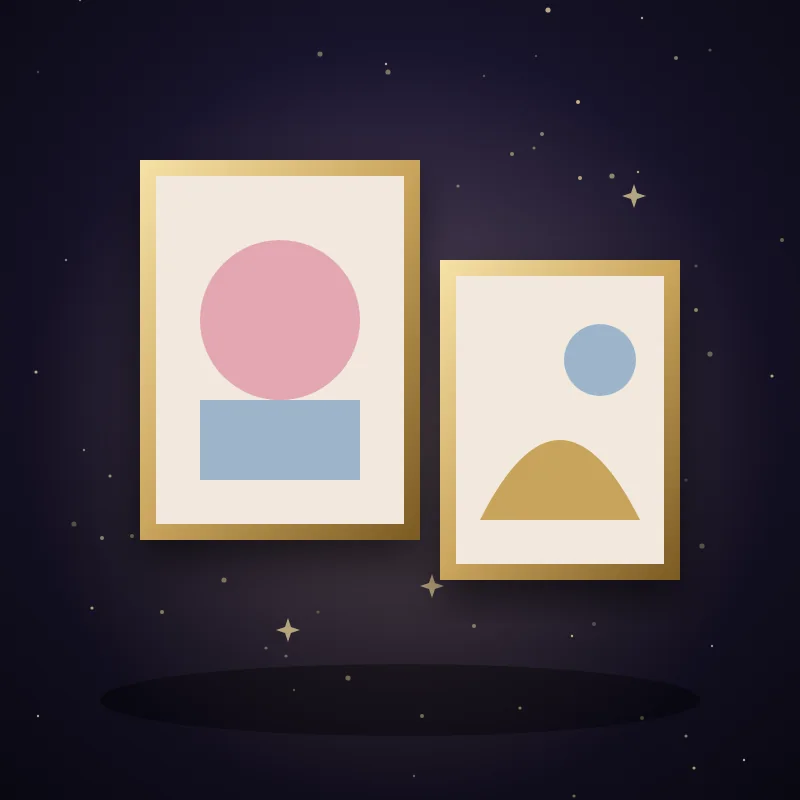 Kit de pôsteres de arte, ideia de presente para Libra