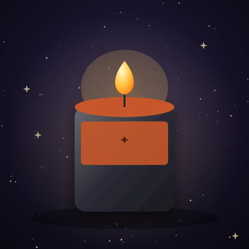 Würzige Zimtkerze, Geschenkidee für das Sternzeichen Widder