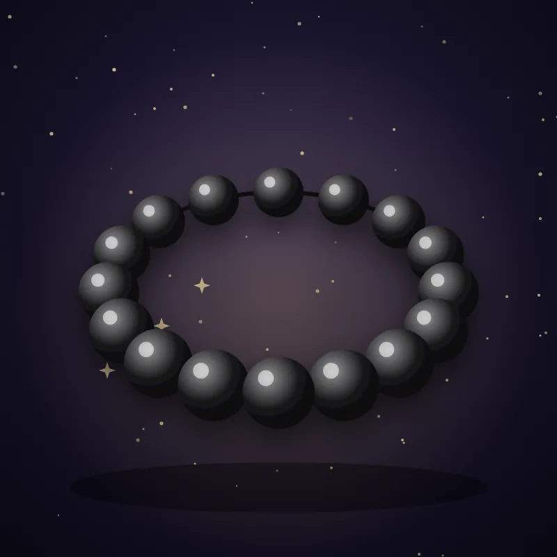 Schwarzes Onyx-Armband, Geschenkidee für das Sternzeichen Steinbock