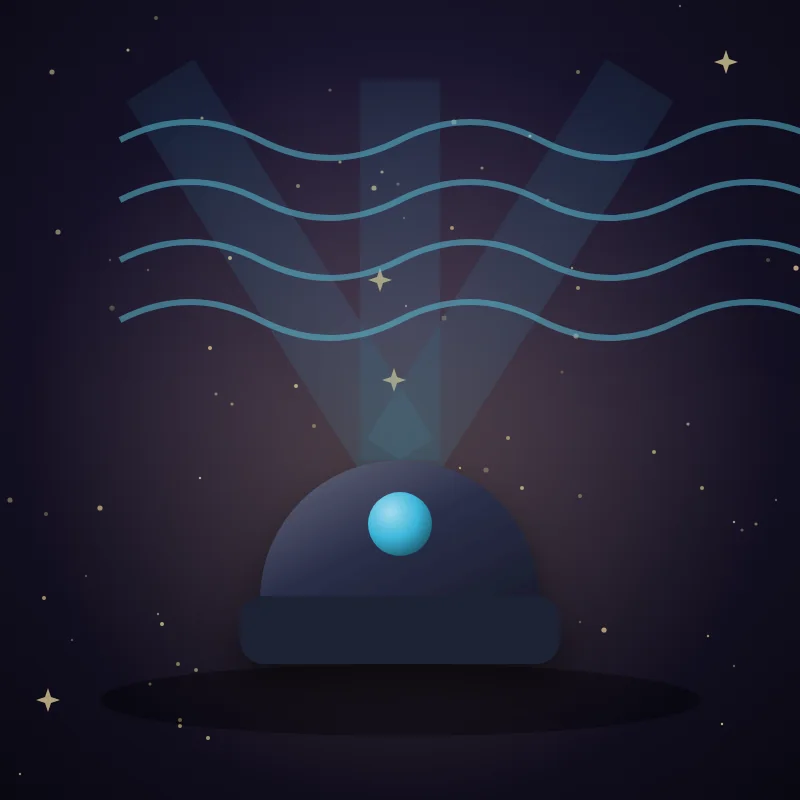 Luce notturna proiettore oceano, idea regalo per il segno Pesci