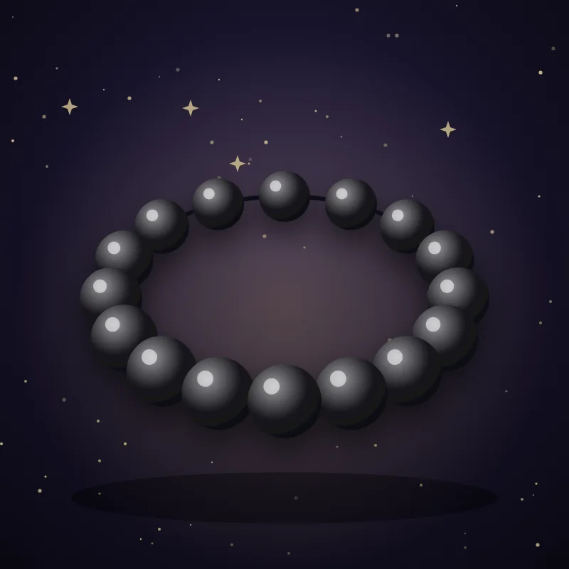 Schwarzes Obsidian-Armband, Geschenkidee für das Sternzeichen Skorpion