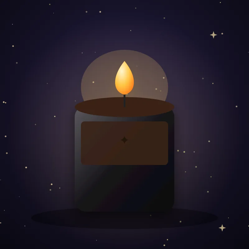 Holzige Kerze mit Oud und Amber, Geschenkidee für das Sternzeichen Skorpion