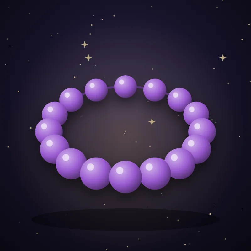 Amethyst-Armband, Geschenkidee für das Sternzeichen Wassermann