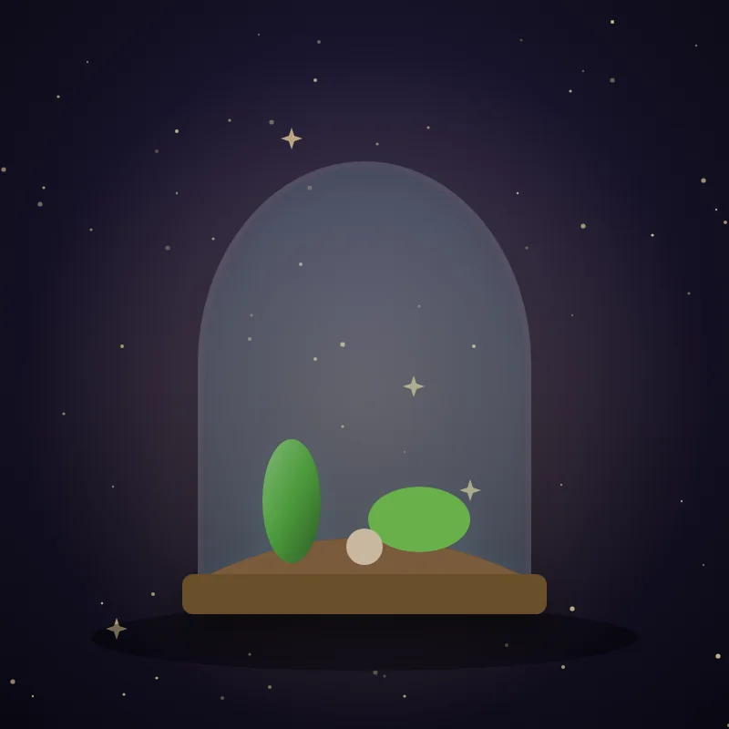 Terrarium-Set, Geschenkidee für das Sternzeichen Wassermann