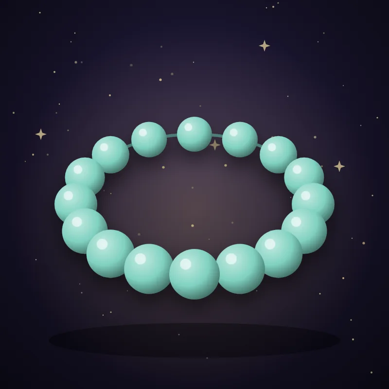 Pulseira de amazonita, ideia de presente para Virgem